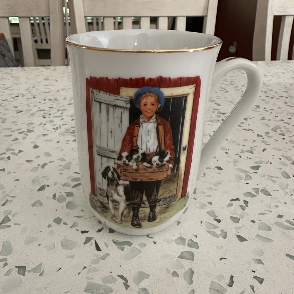 Norman Rockwell “Puppy Love” Mug